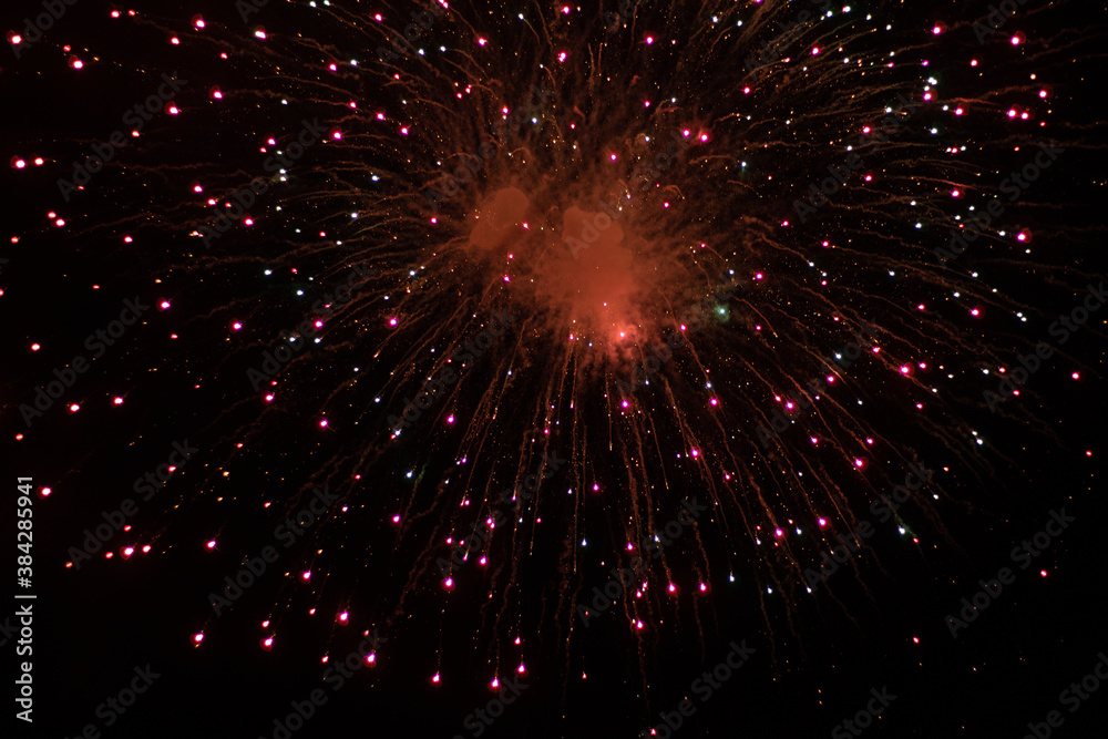 fireworks on black background fireworks on black background