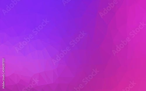 Light Pink, Blue vector polygonal background.