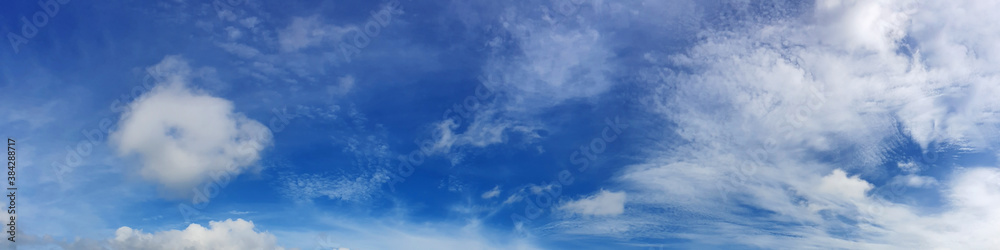 Panorama sky with cloud on a sunny day. Beautiful cirrus cloud.. Panorama sky with cloud on a sunny day. Beautiful cirrus cloud..