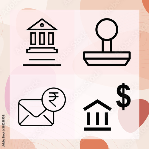 Simple set of regulator related lineal icons