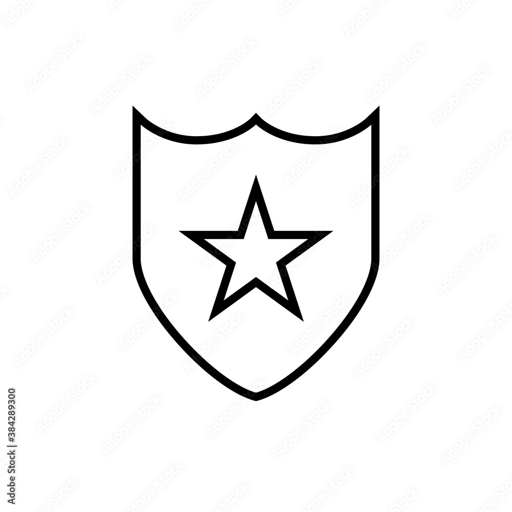 shield star icon vector for your web design shield star icon vector for your web design