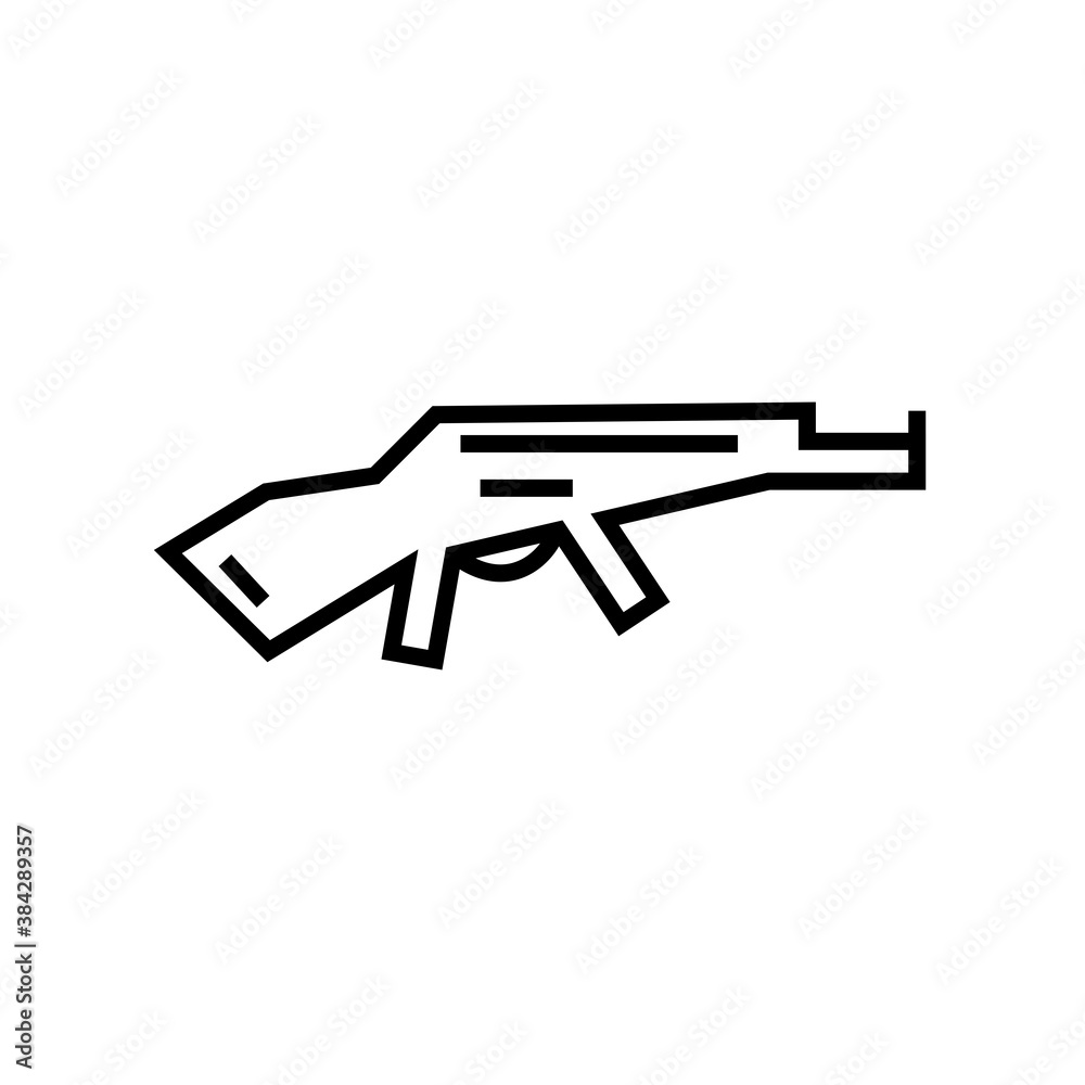 weapon gun icon vector for your web design eps 10