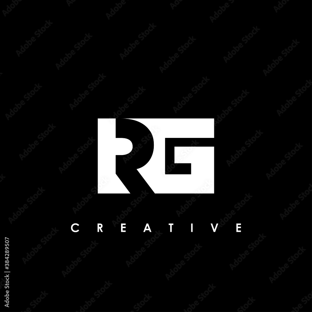 RG Letter Initial Logo Design Template Vector Illustration	

