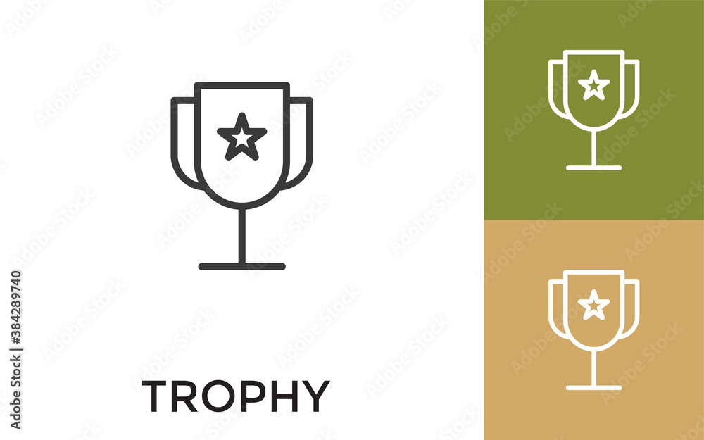 Editable Trophy Icon with Title. Useful For Mobile Application, Website, Software and Print Media. Editable Trophy Icon with Title. Useful For Mobile Application, Website, Software and Print Media.