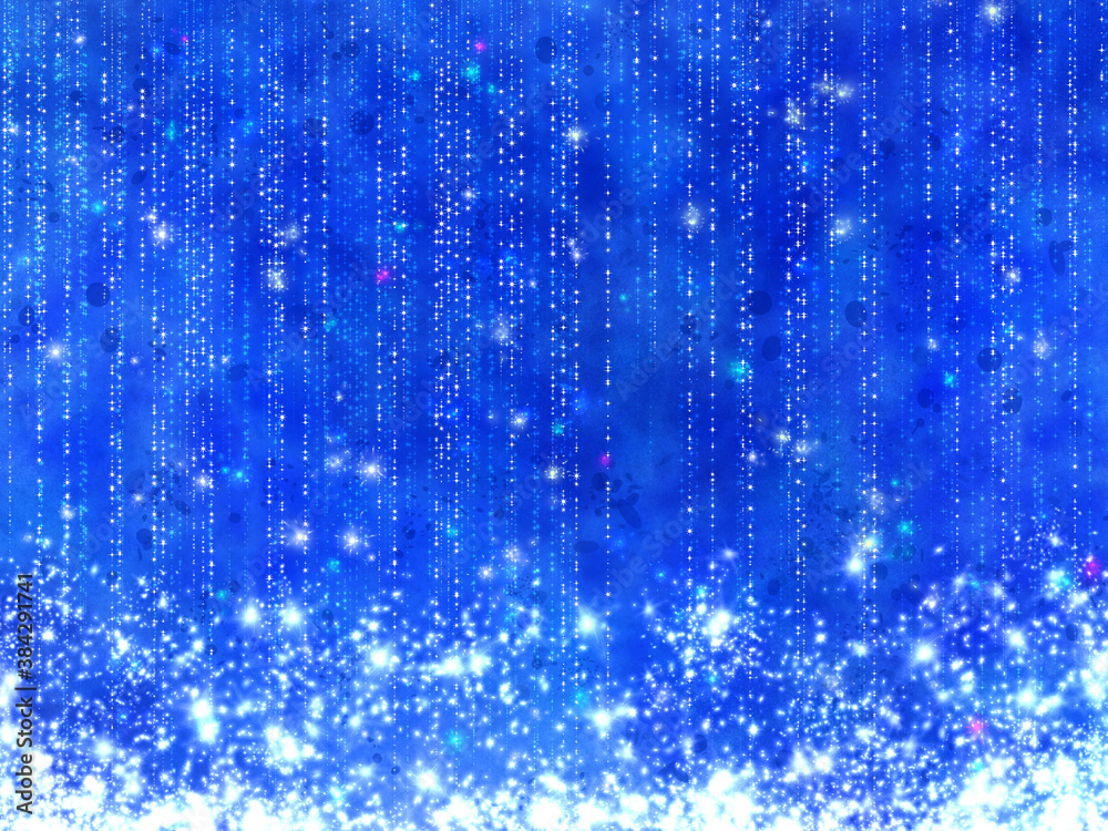 幻想的で可愛い絵本の様なキラキラの雨が降る窓 Ilustracion De Stock Adobe Stock