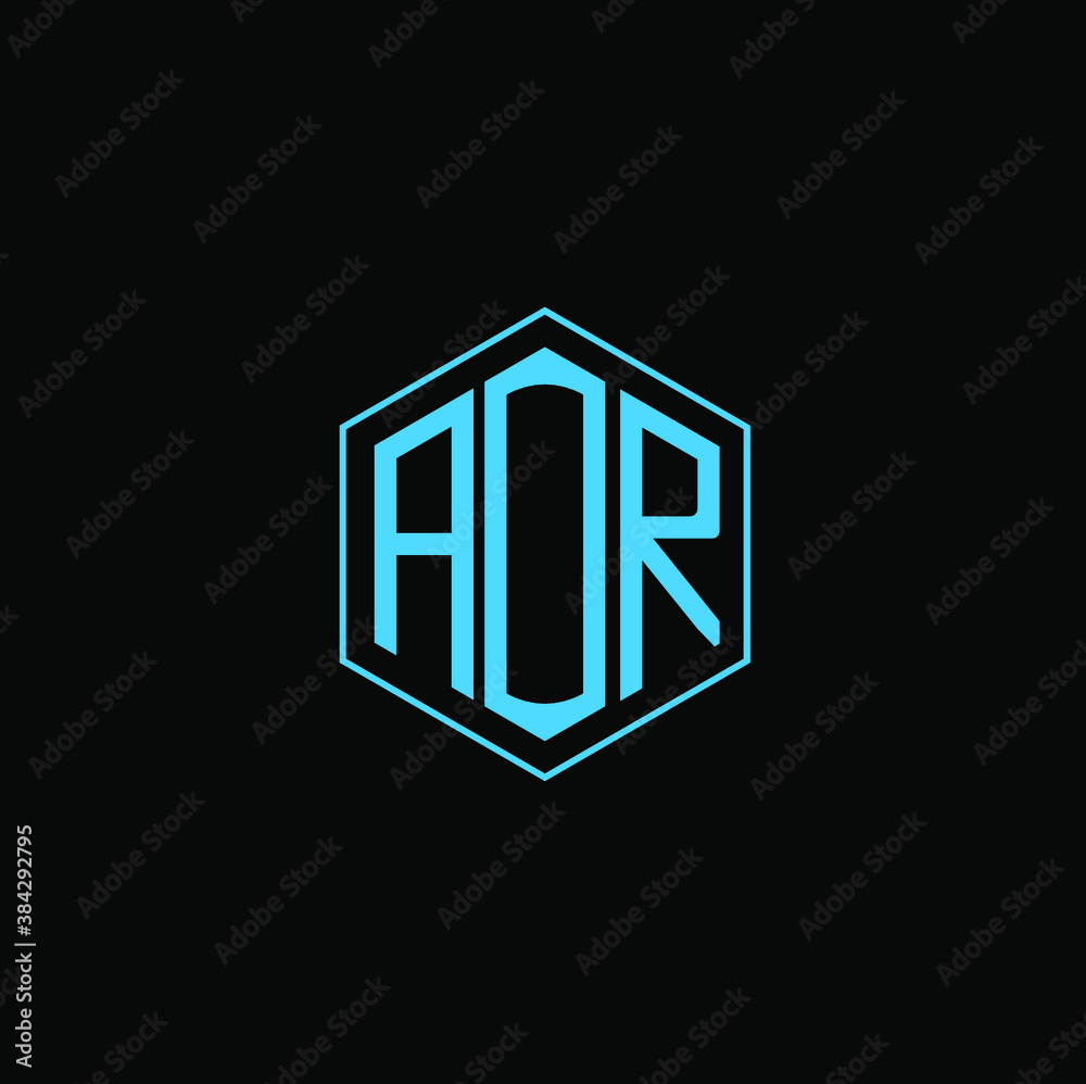 AOR letter icon design on black background. Creative letter AOR/A O R logo design. AOR initials Logo design AOR letter icon design on black background. Creative letter AOR/A O R logo design. AOR initials Logo design