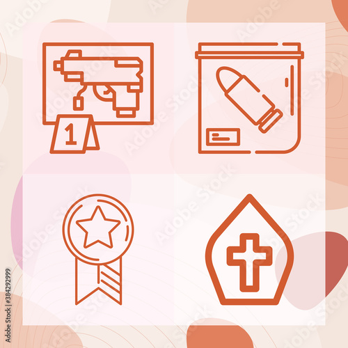 Simple set of conviction related lineal icons