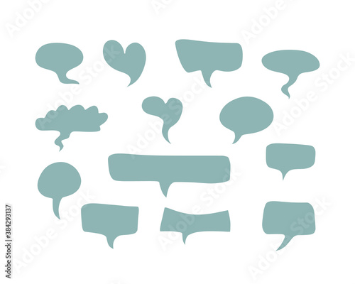 Chat Icon in flat style. Speech symbol for web site design, logo, app, UI. Vector illustration. EPS 10