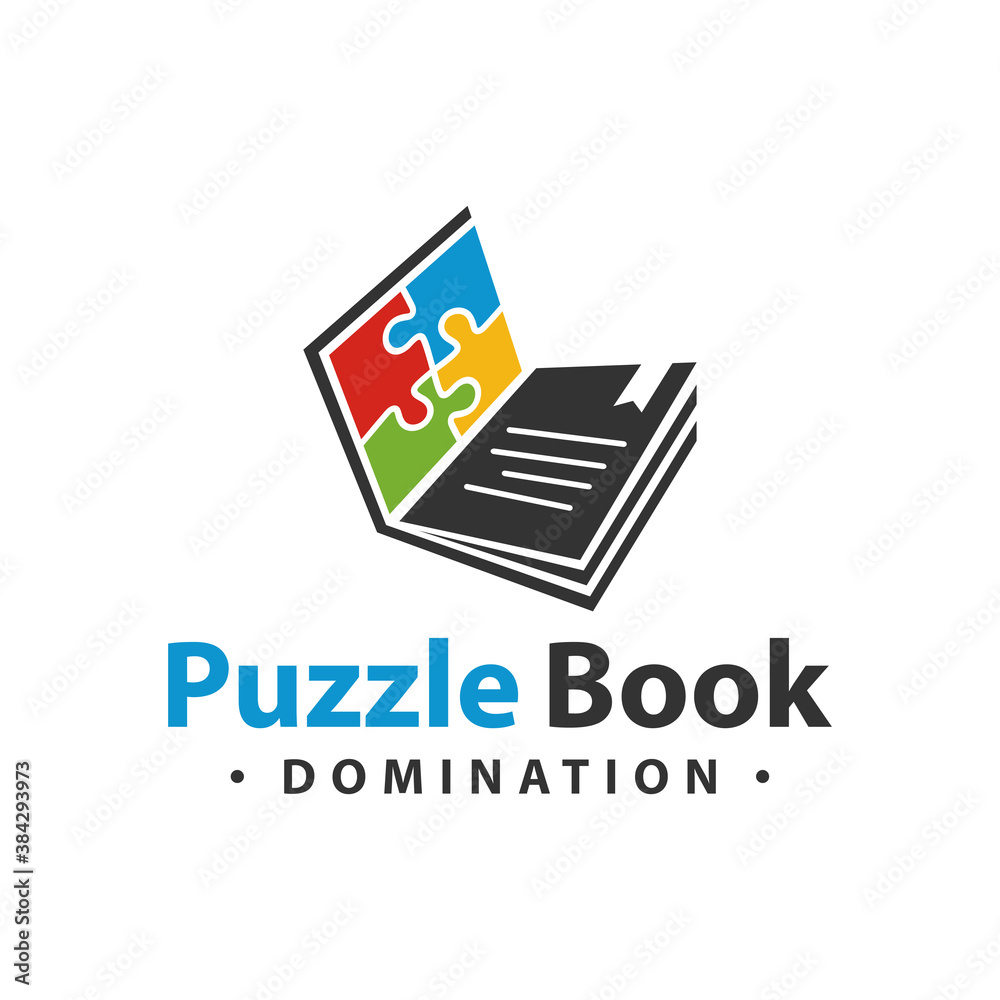 logo design puzzle book logo design puzzle book
