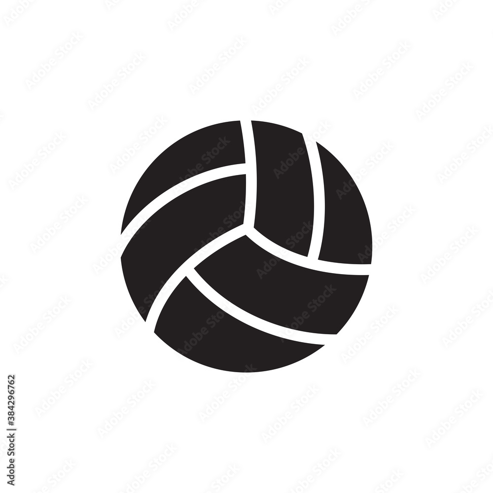 Volleyball flat icon design vector
