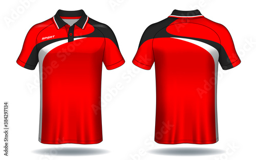 T-shirt polo design, Sport jersey template.	