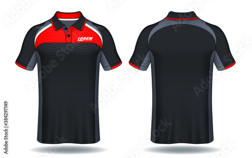 T-shirt polo design, Sport jersey template.	