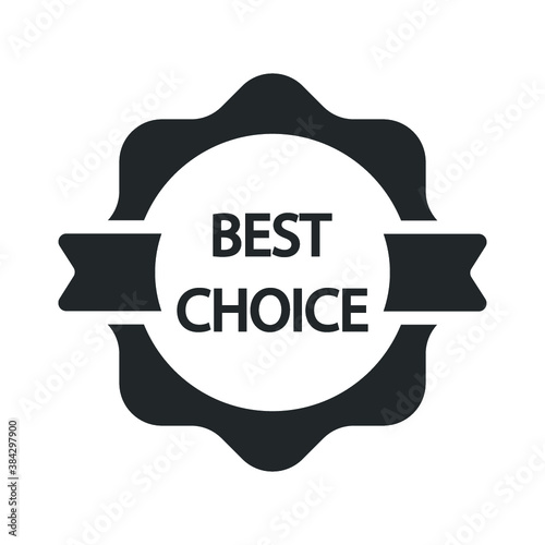 Best choice tag, label icon