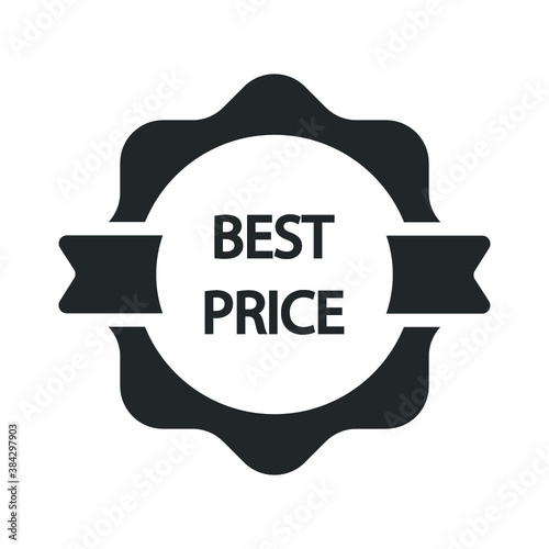 Best price tag, label icon