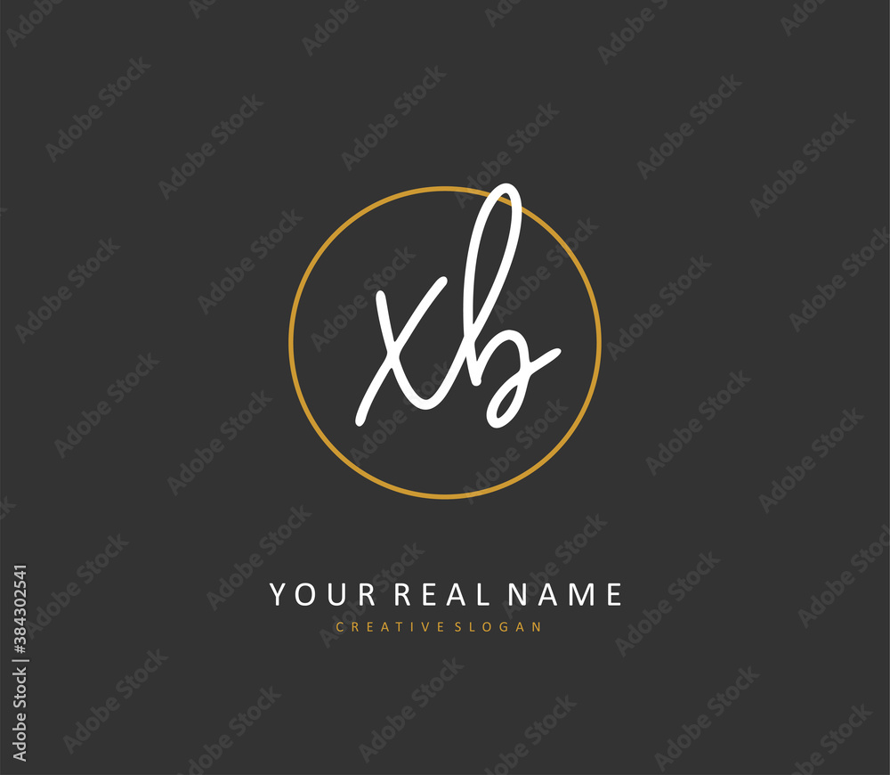 X B XB Initial letter handwriting and signature logo. A concept handwriting initial logo with template element. X B XB Initial letter handwriting and signature logo. A concept handwriting initial logo with template element.