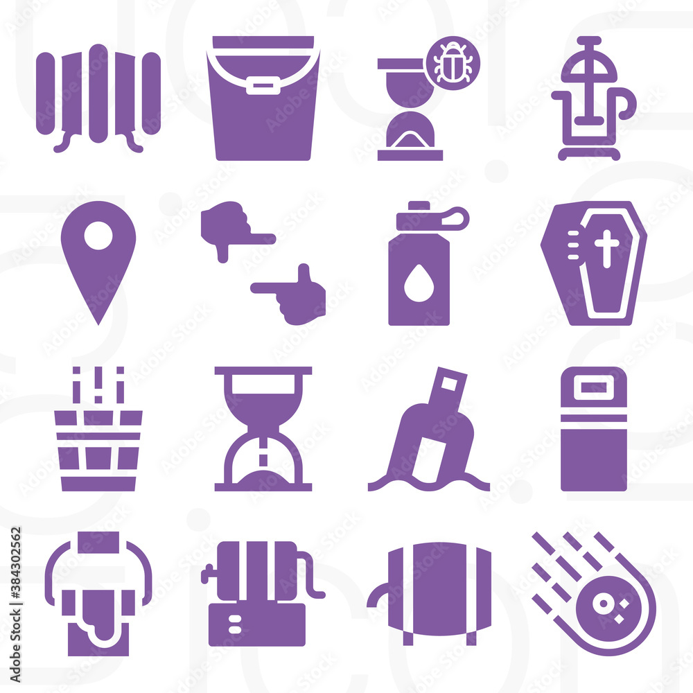 16 pack of put filled web icons set 16 pack of put filled web icons set