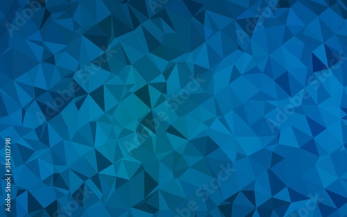 Light BLUE vector polygonal pattern.