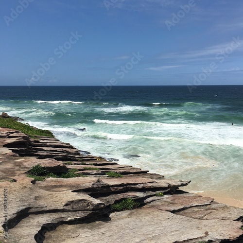 waves on the beach