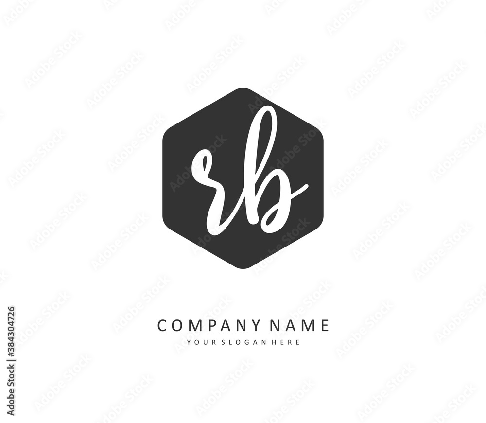R B RB Initial letter handwriting and signature logo. A concept handwriting initial logo with template element. R B RB Initial letter handwriting and signature logo. A concept handwriting initial logo with template element.