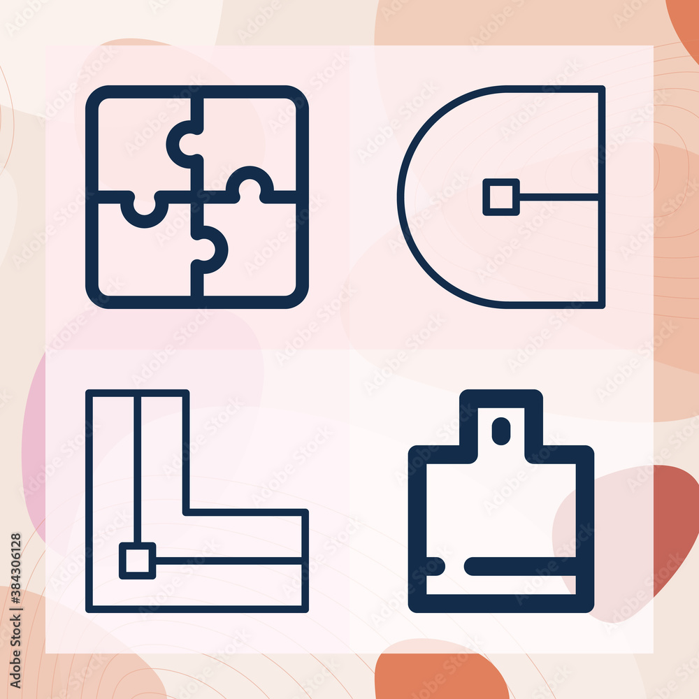 Simple set of extract related lineal icons Simple set of extract related lineal icons