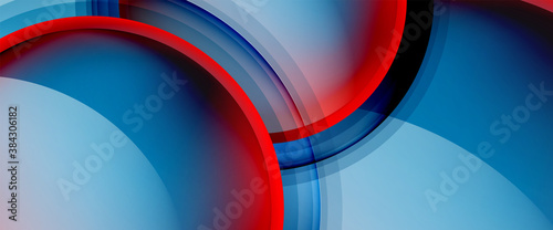 Circles and bubbles abstract background. Fluid liquid round shapes for web banner, app or poster