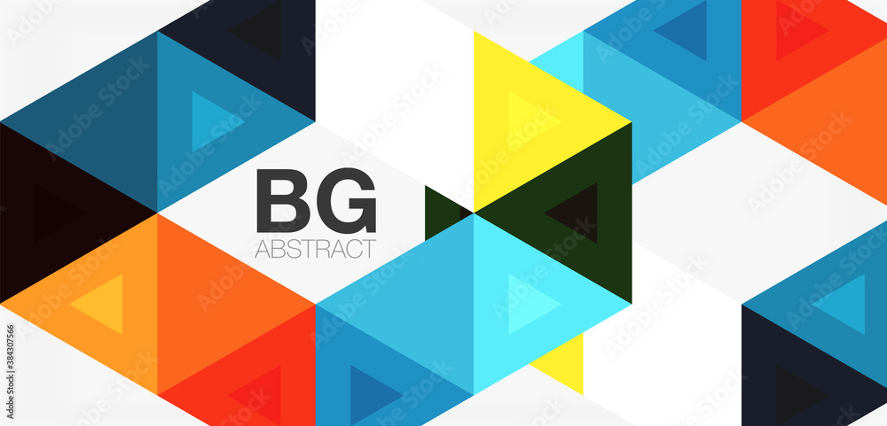 Mosaic triangle pattern abstract background for cover, banner, flyer and poster and other template Mosaic triangle pattern abstract background for cover, banner, flyer and poster and other template