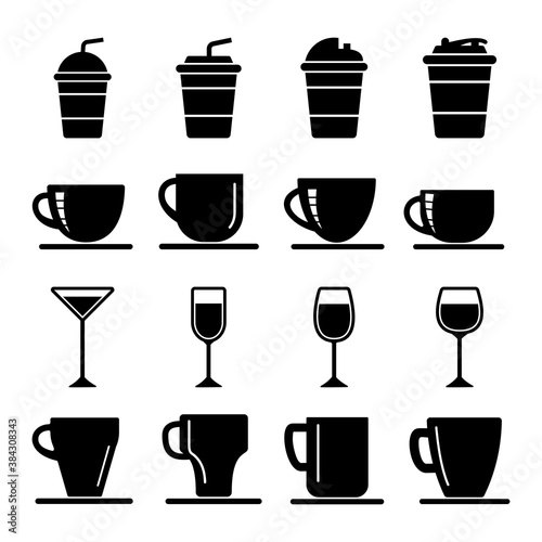 coffee drink, cup drink icon vector symbol