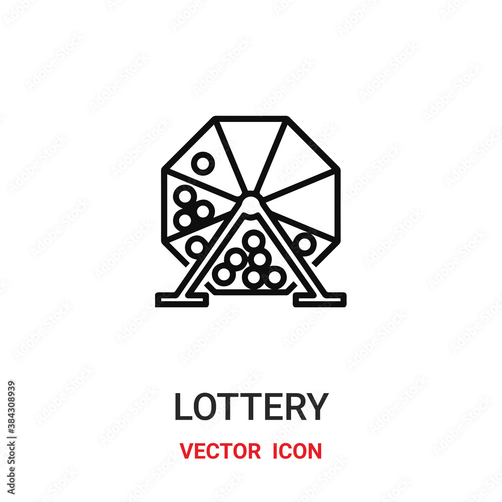 lottery icon vector symbol. lottery symbol icon vector for your design. Modern outline icon for your website and mobile app design. lottery icon vector symbol. lottery symbol icon vector for your design. Modern outline icon for your website and mobile app design.