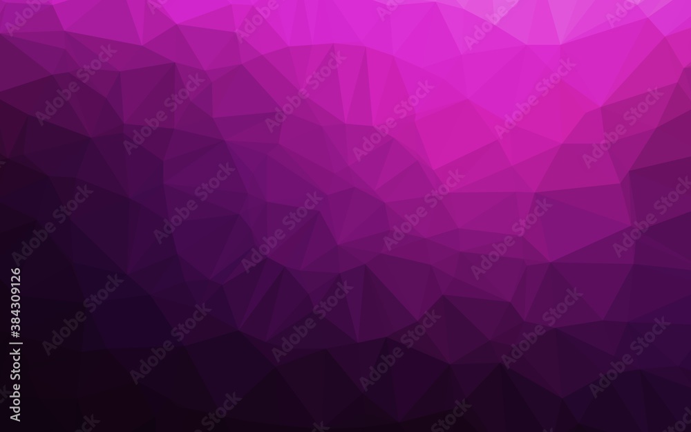 Dark Pink vector polygonal template.