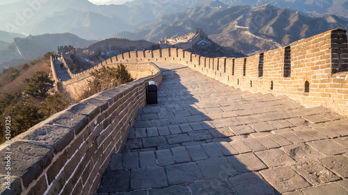 The Great wall of China at Badaling site in Beijing, China photo