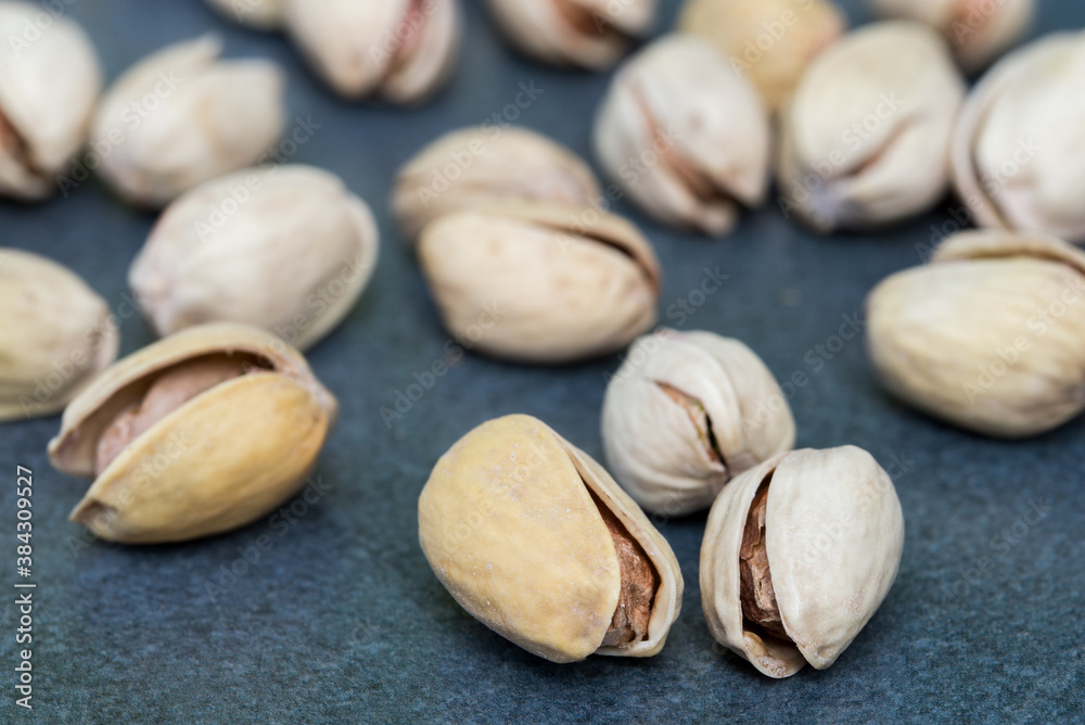 pistacho nuts closeup selective focus pistacho nuts closeup selective focus