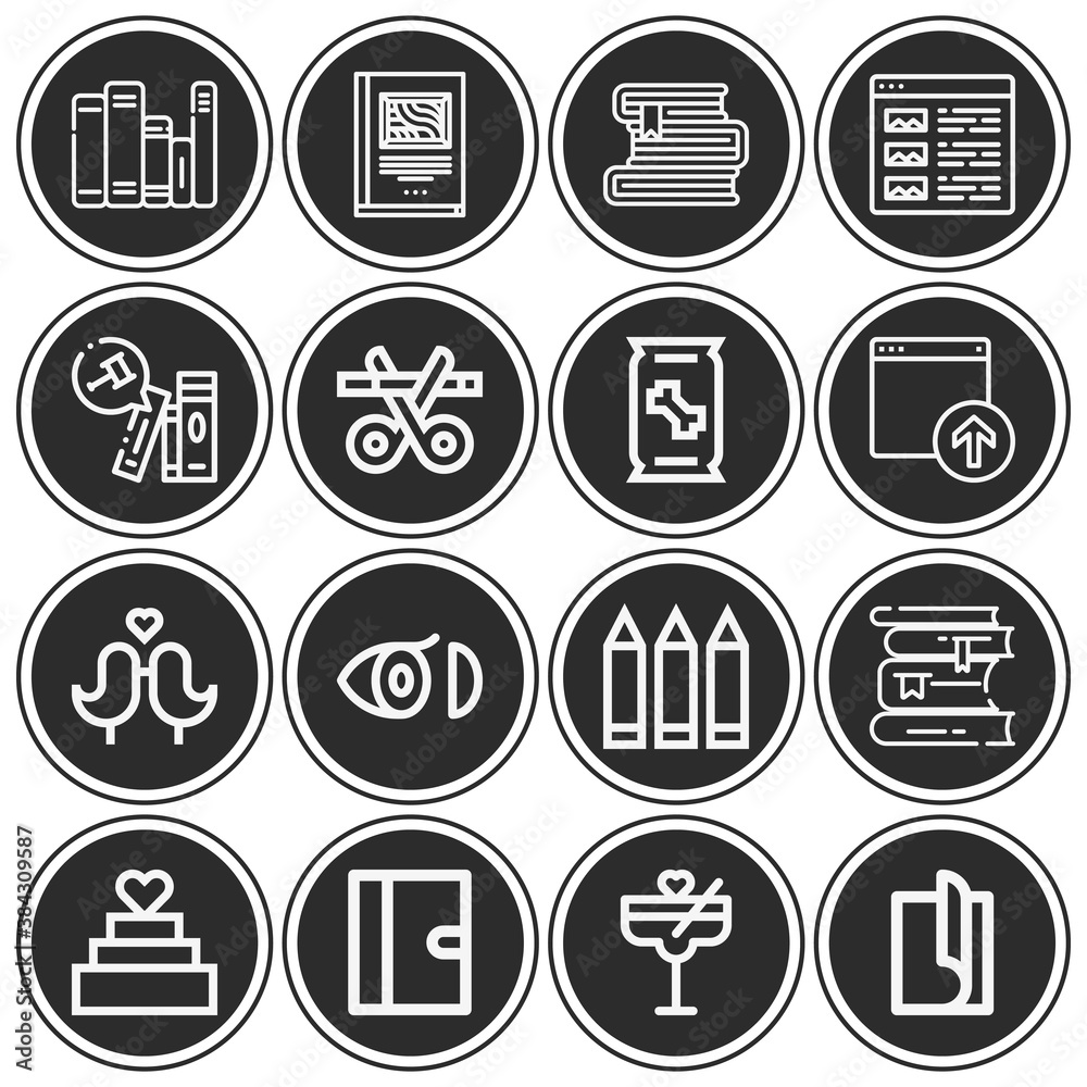 16 pack of articles lineal web icons set 16 pack of articles lineal web icons set