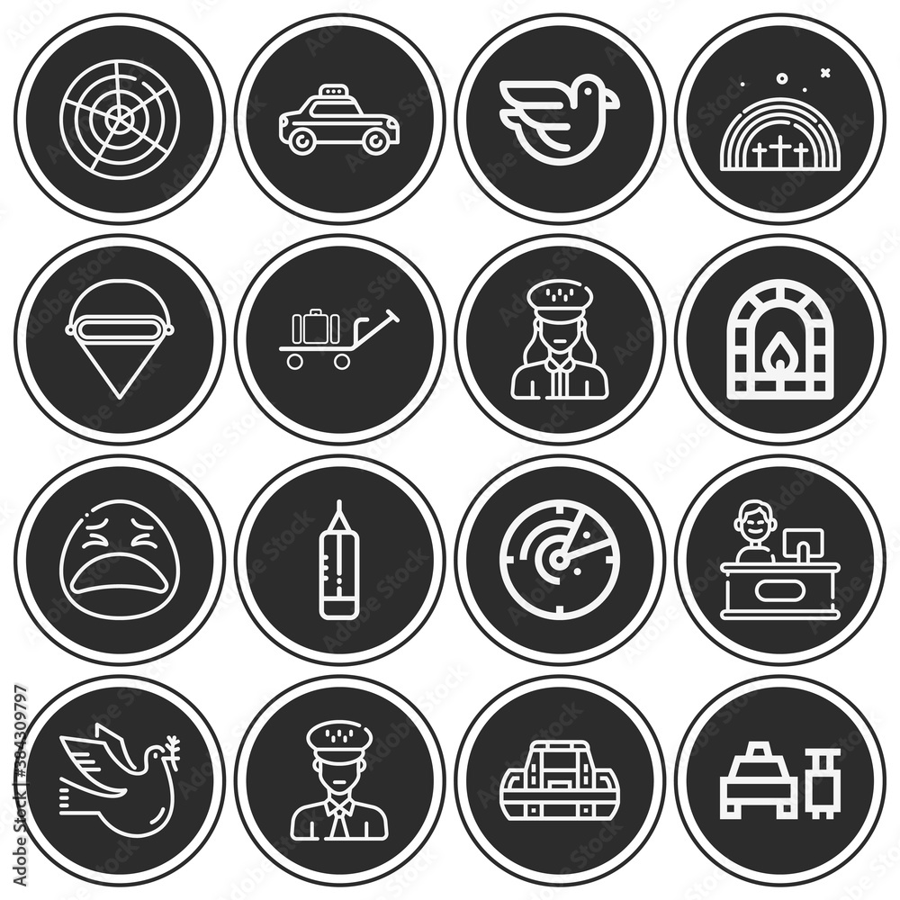 16 pack of waiting lineal web icons set 16 pack of waiting lineal web icons set