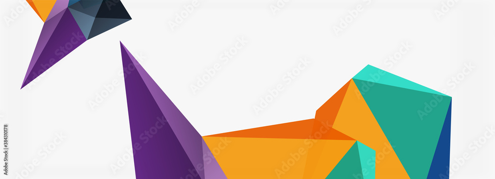 3d mosaic abstract backgrounds, low poly shape geometric design 3d mosaic abstract backgrounds, low poly shape geometric design