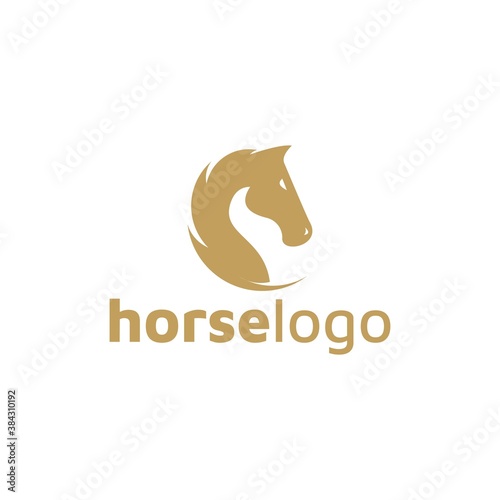 Wallpaper Mural Luxury horse logo formed with simple and modern shape. Vector illustration Torontodigital.ca
