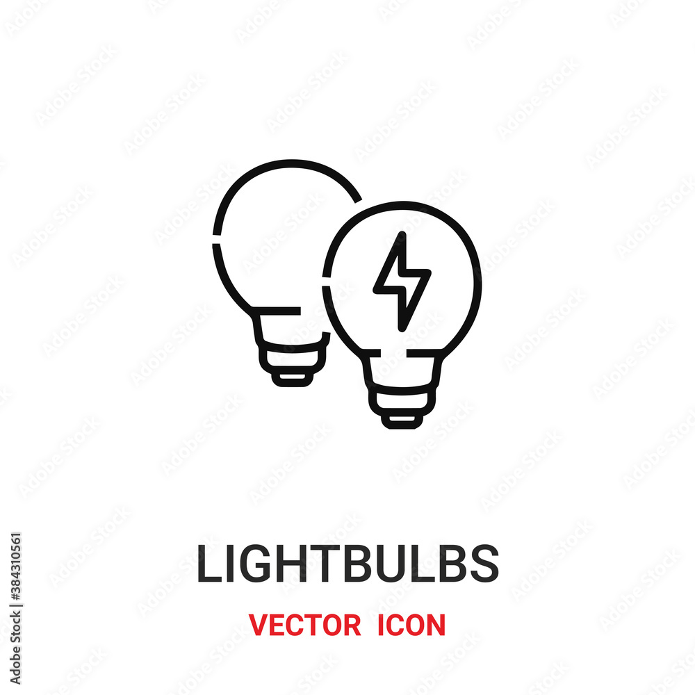 lightbulb icon vector symbol. idea symbol icon vector for your design. Modern outline icon for your website and mobile app design. lightbulb icon vector symbol. idea symbol icon vector for your design. Modern outline icon for your website and mobile app design.