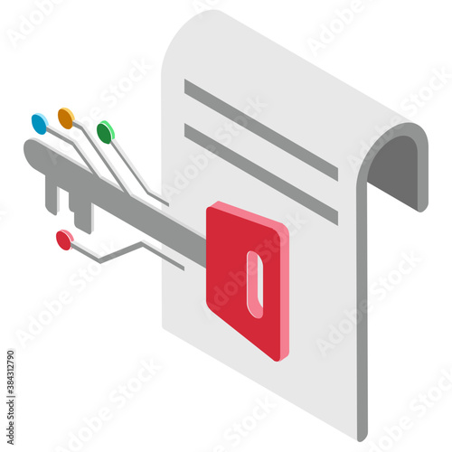 
Digital router wires coming from white colored folding paper is amazingly commemorating white paper icon
