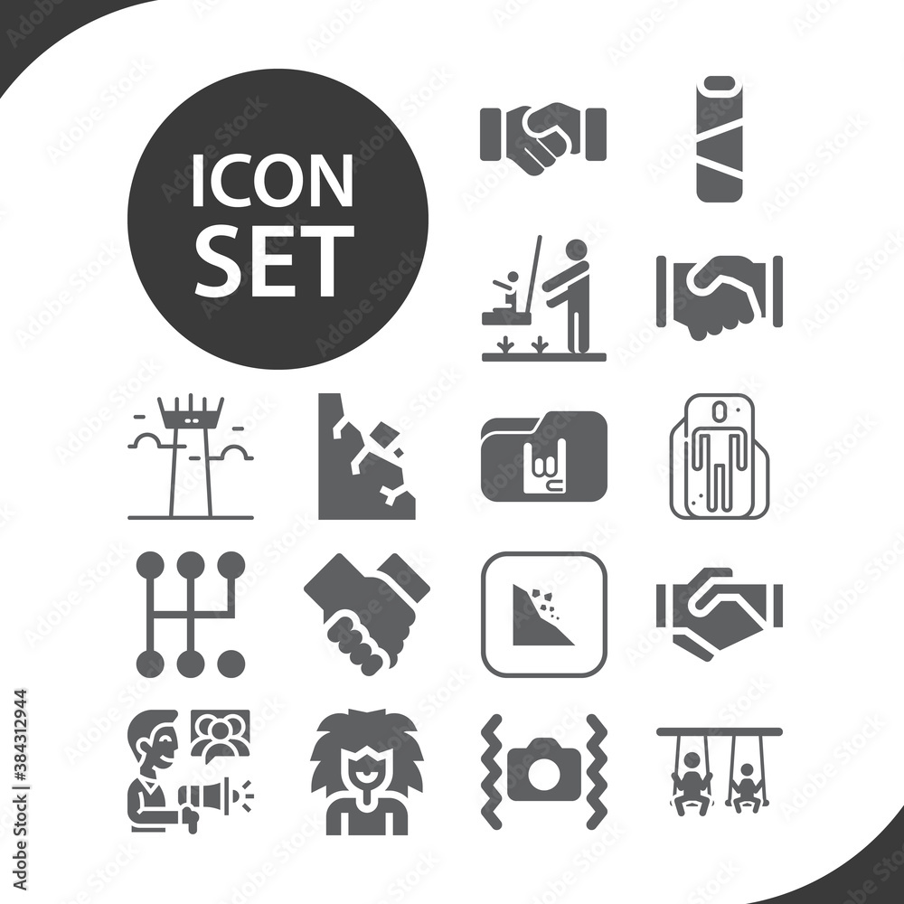 Simple set of sway related filled icons.
