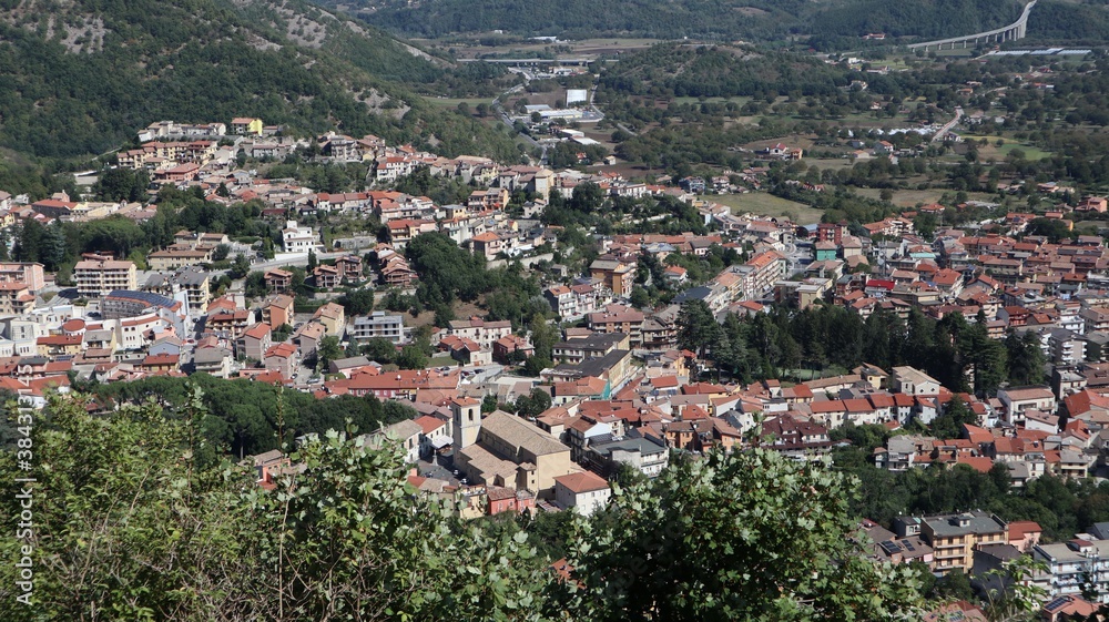 Montella - Scorcio del borgo dal Monastero del Monte