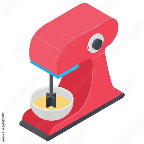 
An electric egg beater for whipping  egg 
