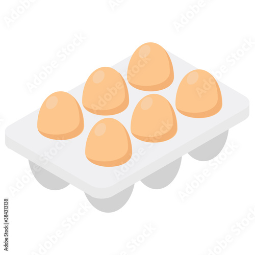 
Eggs storage or packaging, eggs in tray
