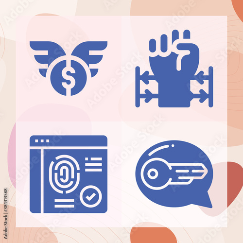 Simple set of liberties related filled icons