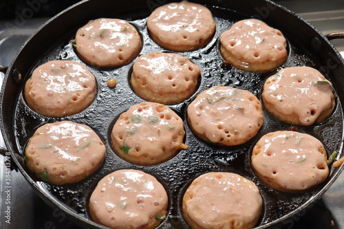 Indian Snack Gunta Ponganalu this is famous snack recipe in Telangana photo