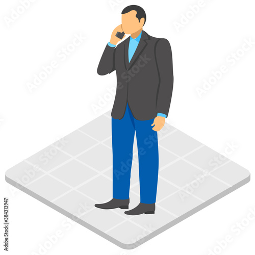 
businessman with office bag depicting entrepreneur icon 
