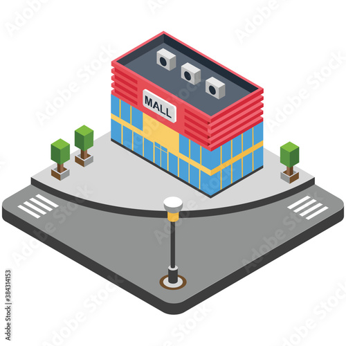 
Big and modern city shopping mall 
