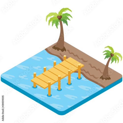 
Head down to water in summer with this swimming pool vector 
