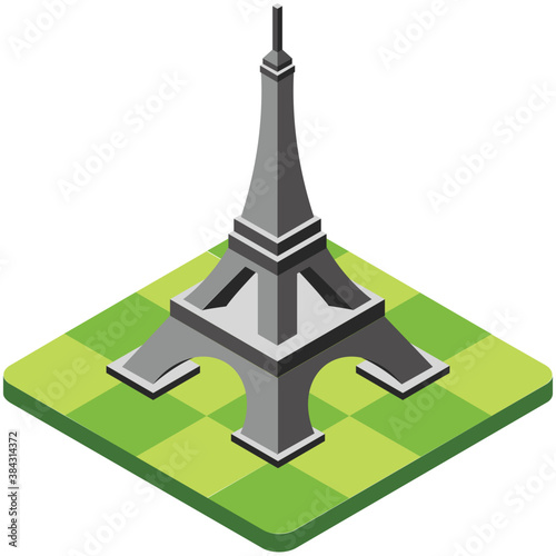 
eiffel tower on champs de mars in paris, france
