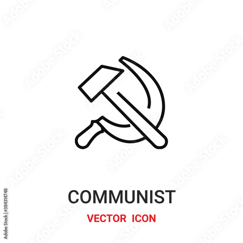 communist icon vector symbol. communist symbol icon vector for your design. Modern outline icon for your website and mobile app design.