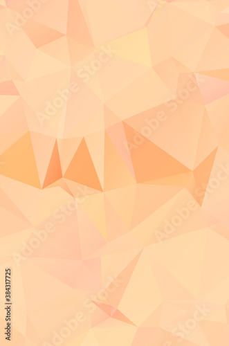 Orange vector abstract polygonal cover. An elegant bright illustration