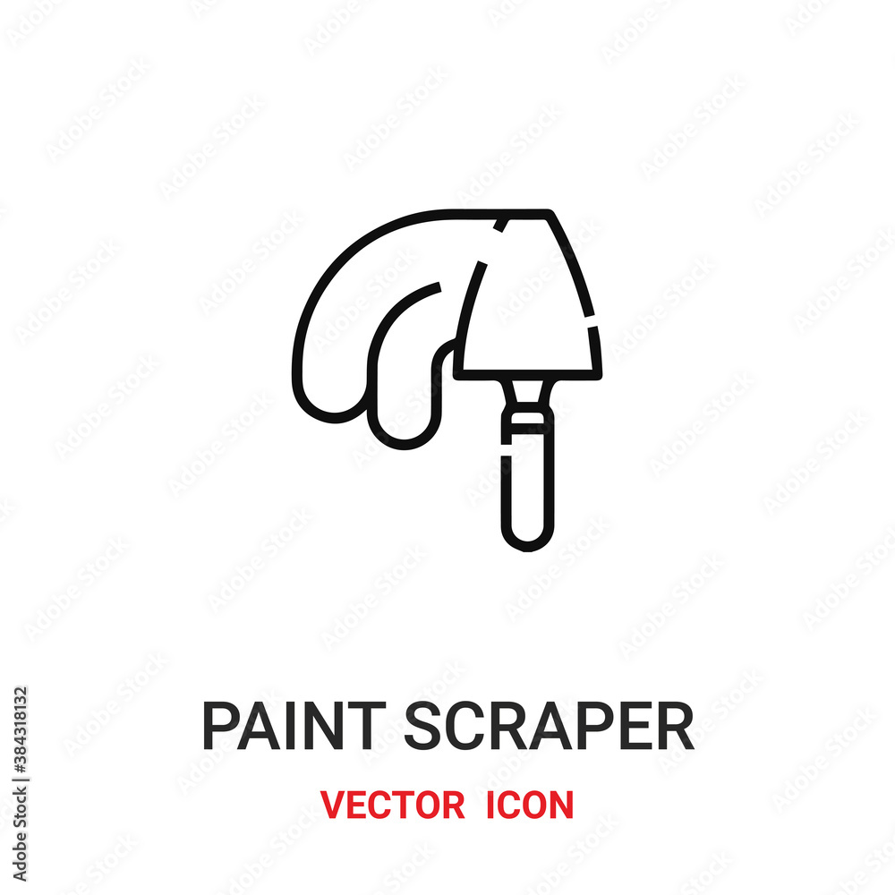 paint scraper icon vector symbol. paint scraper symbol icon vector for your design. Modern outline icon for your website and mobile app design. paint scraper icon vector symbol. paint scraper symbol icon vector for your design. Modern outline icon for your website and mobile app design.